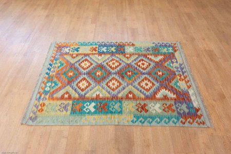 Hand-Made Mazar Kilim From Afghanistan