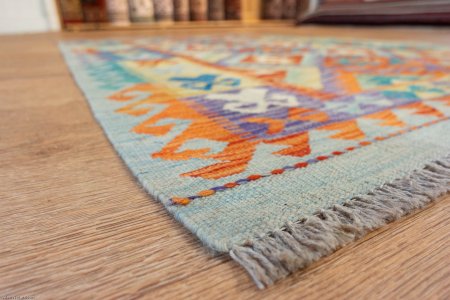 Hand-Made Mazar Kilim From Afghanistan