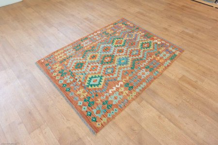 Hand-Made Mazar Kilim From Afghanistan