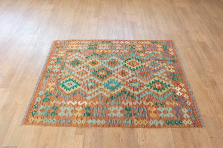 Hand-Made Mazar Kilim From Afghanistan