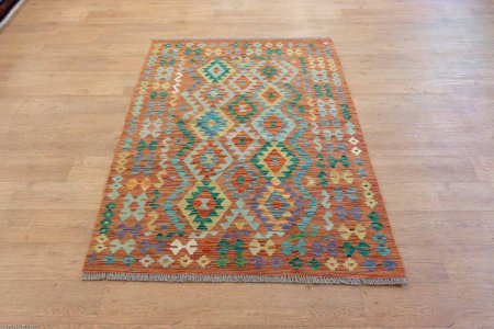 Hand-Made Mazar Kilim From Afghanistan