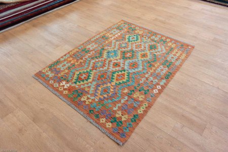 Hand-Made Mazar Kilim From Afghanistan