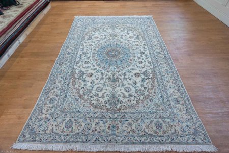 Hand-Knotted Nain Rug From Iran (Persian)