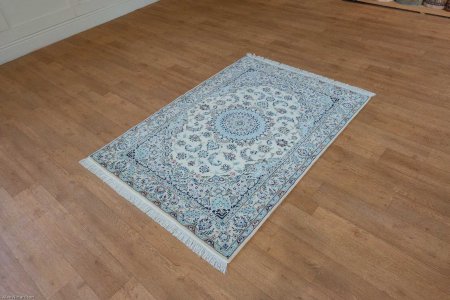 Hand-Knotted Nain Rug From Iran (Persian)