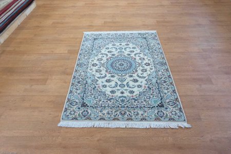 Hand-Knotted Nain Rug From Iran (Persian)