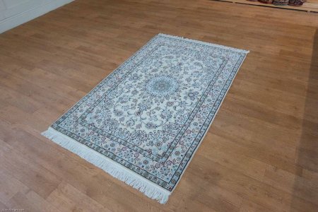 Hand-Knotted Nain Rug From Iran (Persian)