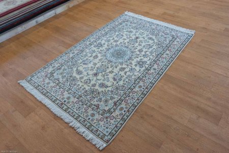 Hand-Knotted Nain Rug From Iran (Persian)