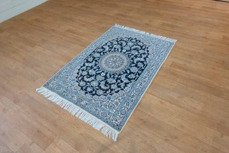 Hand-Knotted Nain Rug From Iran (Persian)