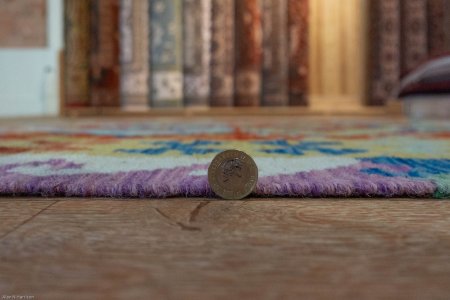 Hand-Knotted Mazar Kilim From Afghanistan