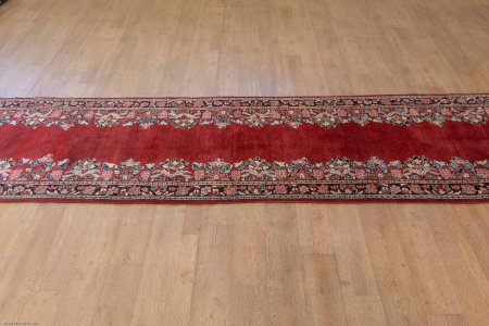 Hand-Knotted Mahal Runner From Iran (Persian)