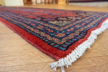 Hand-Knotted Mahal Runner From Iran (Persian)