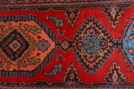 Hand-Knotted Mahal Runner From Iran (Persian)