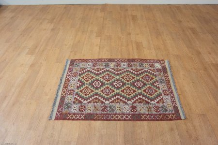 Hand-Made Mazar Kilim From Afghanistan