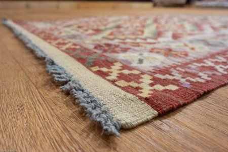 Hand-Made Mazar Kilim From Afghanistan