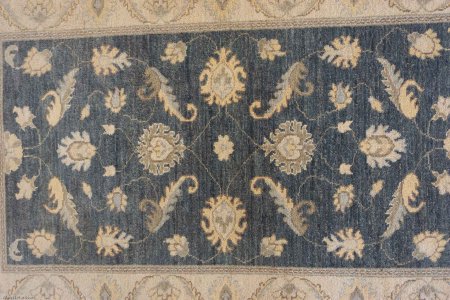 Hand-Knotted Ziegler Rug From Afghanistan