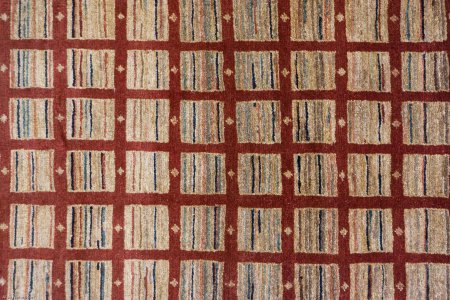 Hand-Knotted Modern Afghan Runner From Afghanistan
