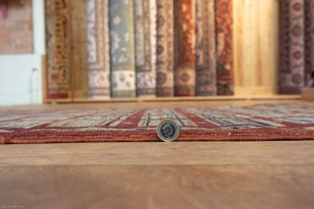 Hand-Knotted Modern Afghan Runner From Afghanistan