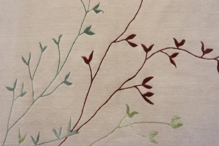 Hand-Knotted Tinchuli Rug From Nepal