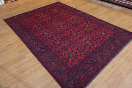 Hand-Knotted Khan Mahomadi Rug From Afghanistan