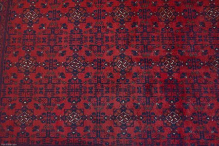 Hand-Knotted Khan Mahomadi Rug From Afghanistan