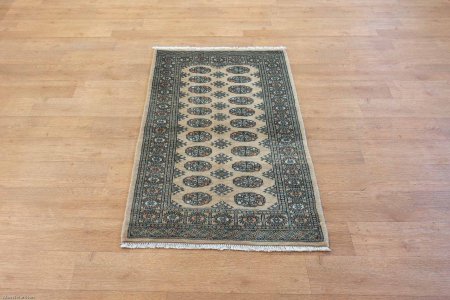 Hand-Knotted Bokhara Rug From Pakistan