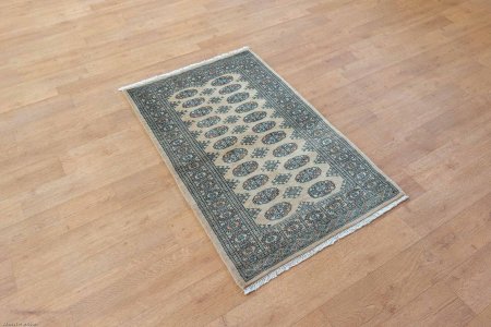 Hand-Knotted Bokhara Rug From Pakistan