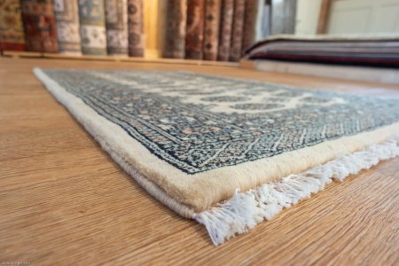 Hand-Knotted Bokhara Rug From Pakistan