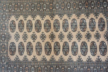 Hand-Knotted Bokhara Rug From Pakistan
