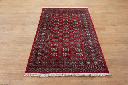 Hand-Knotted Bokhara Rug From Pakistan