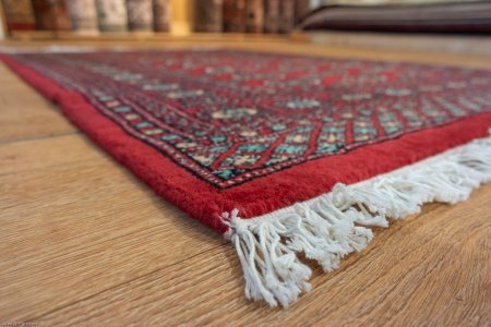 Hand-Knotted Bokhara Rug From Pakistan