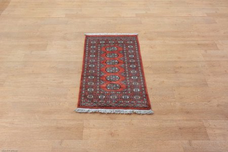 Hand-Knotted Bokhara Rug From Pakistan