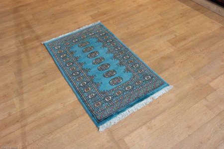 Hand-Knotted Bokhara Rug From Pakistan