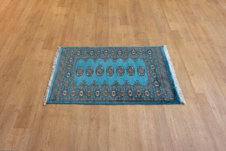 Hand-Knotted Bokhara Rug From Pakistan