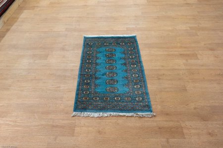 Hand-Knotted Bokhara Rug From Pakistan