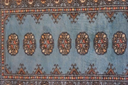Hand-Knotted Bokhara Rug From Pakistan