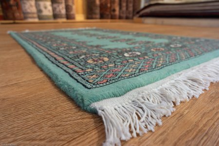 Hand-Knotted Bokhara Rug From Pakistan
