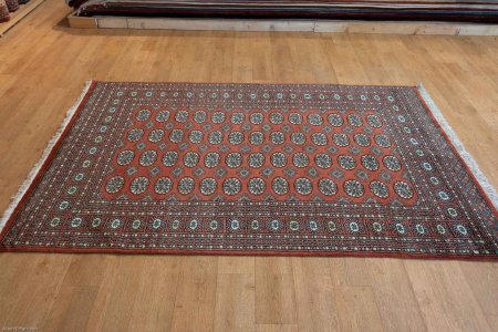 Hand-Knotted Bokhara Rug From Pakistan