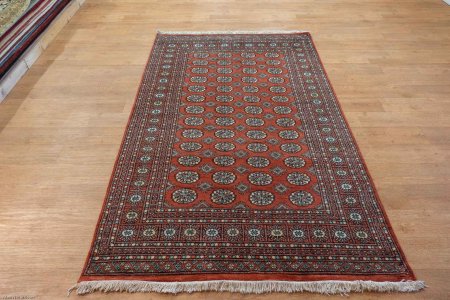 Hand-Knotted Bokhara Rug From Pakistan