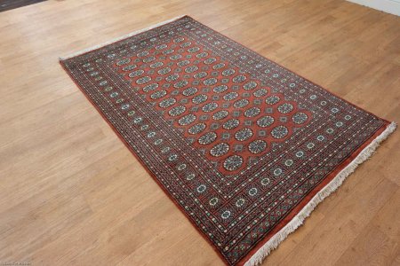 Hand-Knotted Bokhara Rug From Pakistan