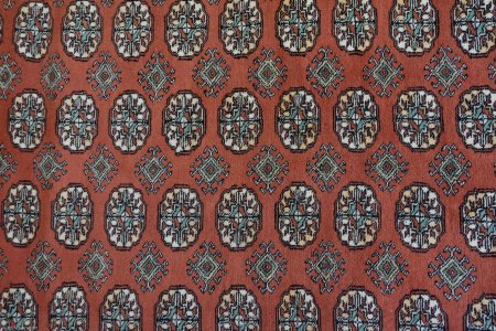 Hand-Knotted Bokhara Rug From Pakistan