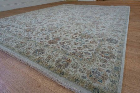 Hand-Knotted Imperial Jewel Rug From India