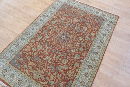 Hand-Knotted Imperial Jewel Rug From India