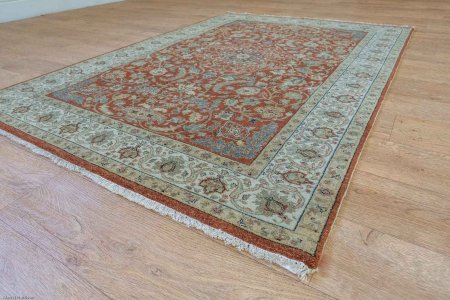 Hand-Knotted Imperial Jewel Rug From India