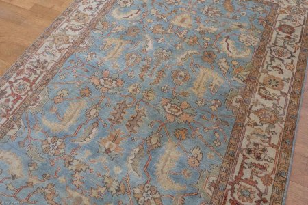 Hand-Knotted Indo Serapi Rug From India