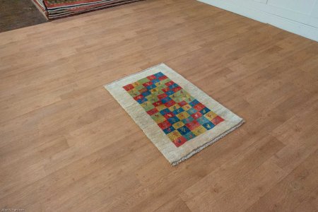 Hand-Knotted Gabbeh Rug From Iran (Persian)