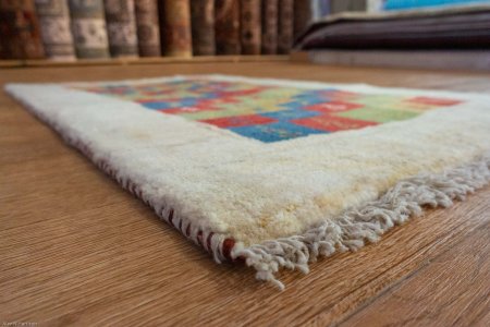 Hand-Knotted Gabbeh Rug From Iran (Persian)