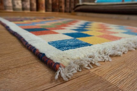 Hand-Knotted Gabbeh Rug From Iran (Persian)