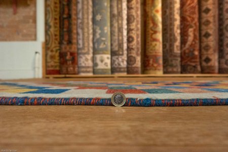 Hand-Knotted Gabbeh Rug From Iran (Persian)