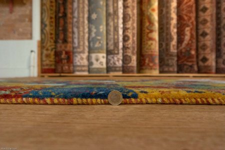 Hand-Knotted Gabbeh Rug From Iran (Persian)