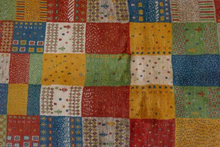 Hand-Knotted Gabbeh Rug From Iran (Persian)